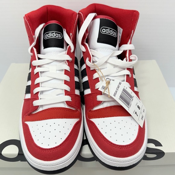 Adidas Break Start Mid Basketball Shoes Red Black White Men\'s Size 7 / Women\'s 8 main image 14